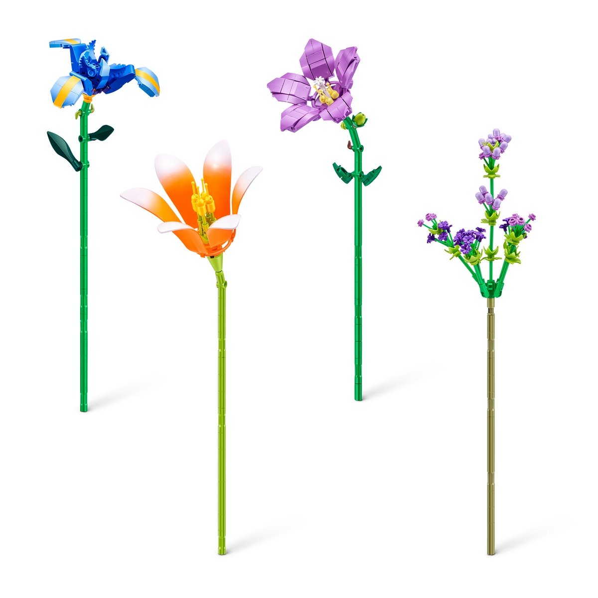 Set Bloques Flores Max - Con Diferentes Modelos De Piezas